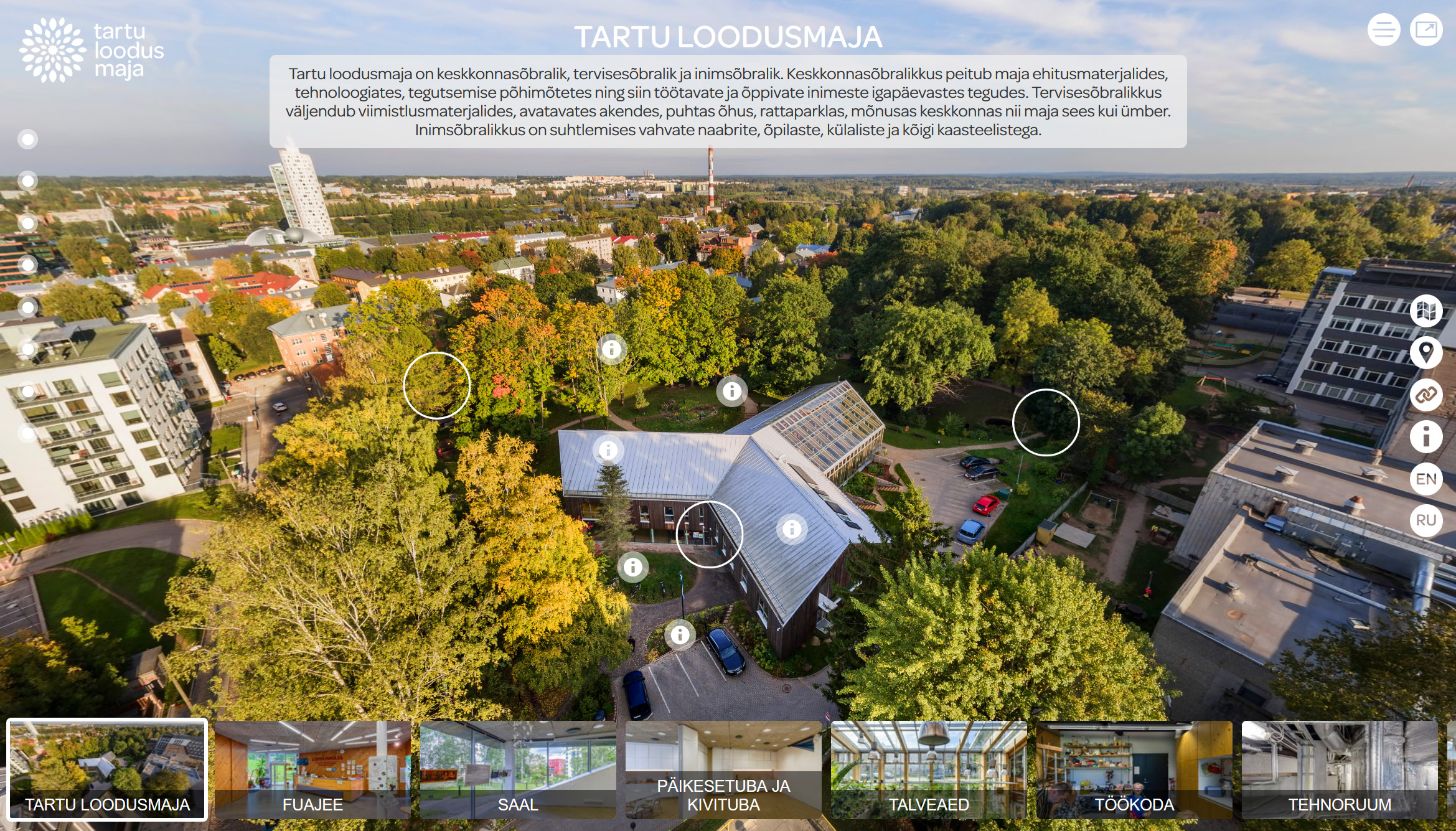 Tartu loodusmaja virtuaaltuur