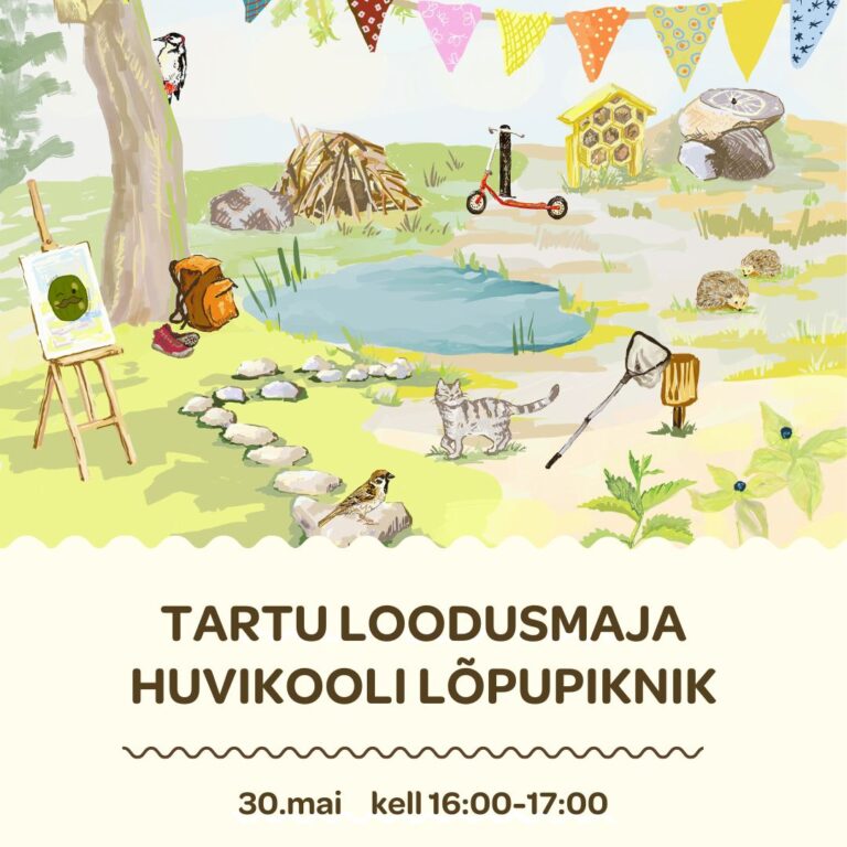 Huvikooli lõpupiknik 30.mai kell 16:00